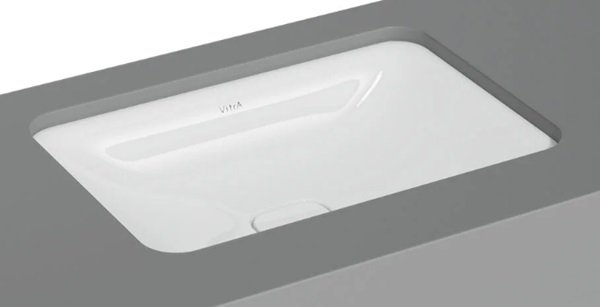 Vitra 7535B003-1083 Metropole Dikdörtgen Tezgahaltı Lavabo 60 cm Beyaz.